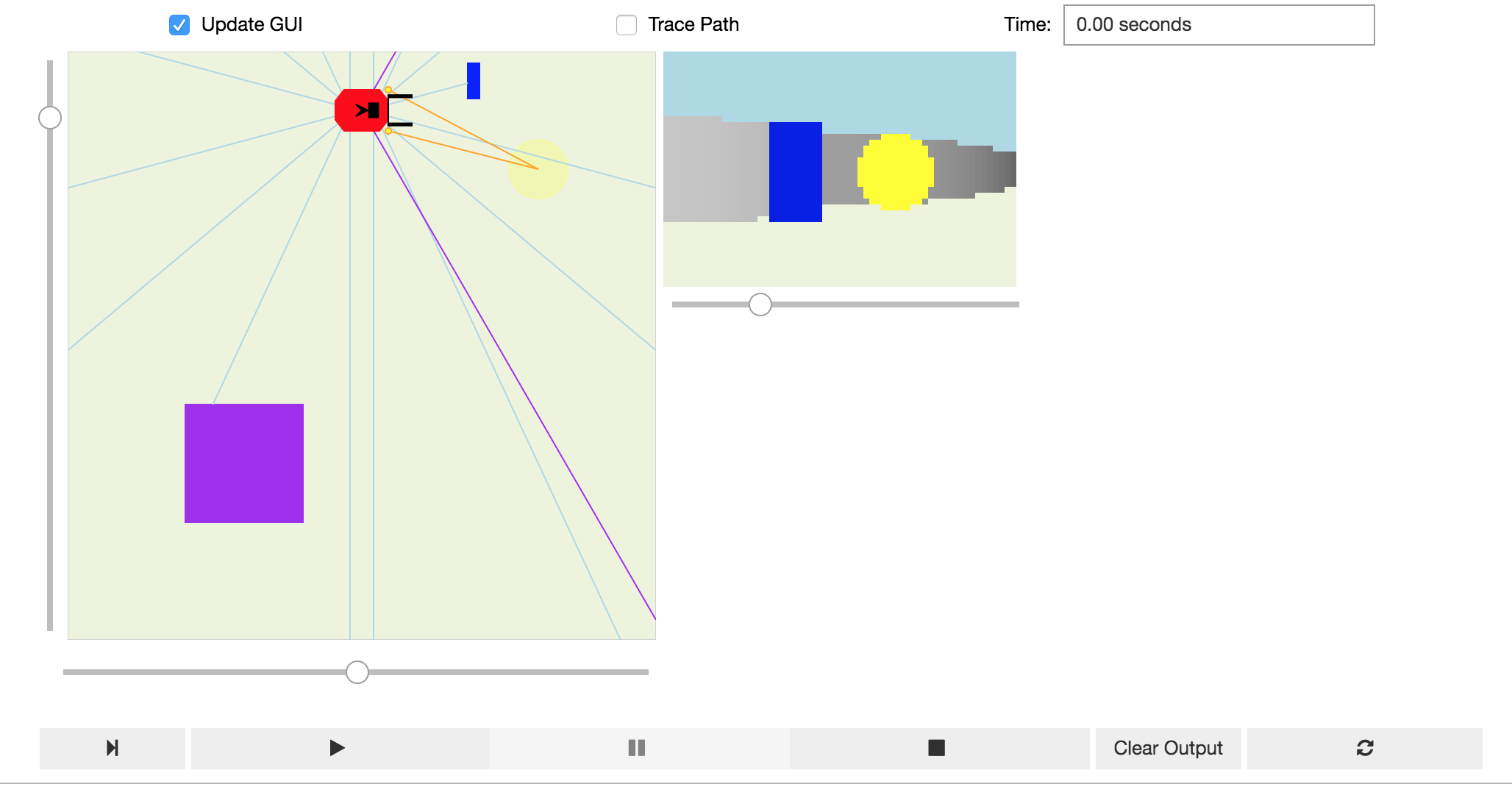 Jyro visual simualtor view